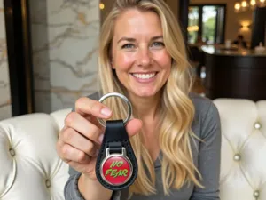 Personalised Leather Keychain High-End Pro Touch